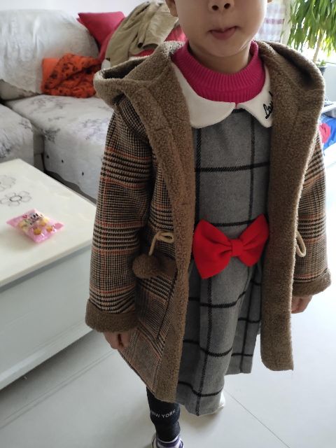 Áo Măng tô lót lông cho bé gái