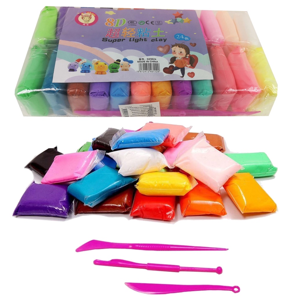 Đất Sét Nặn Tự Khô Nhật Bản Không Bết Dính - Không Độc Hại Cho Trẻ Nhỏ