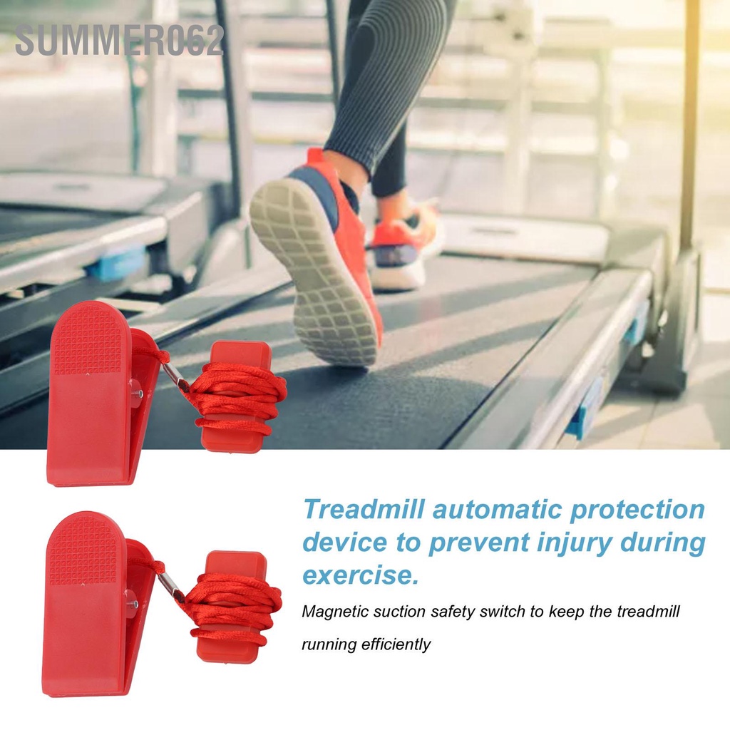 Summer062 2 cái Máy chạy bộ Phím An toàn Công tắc Bảo mật Từ tính Thay thế Thể dục