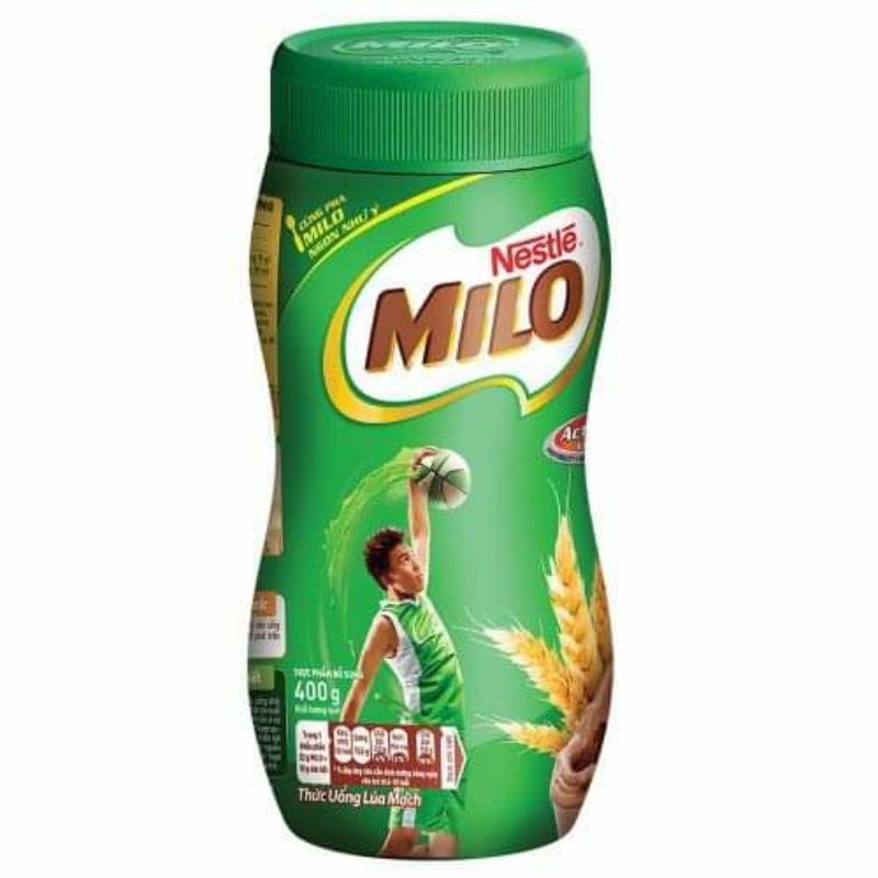 Sữa milo 400g , dinh dưỡng từ sữa, lúa mạch