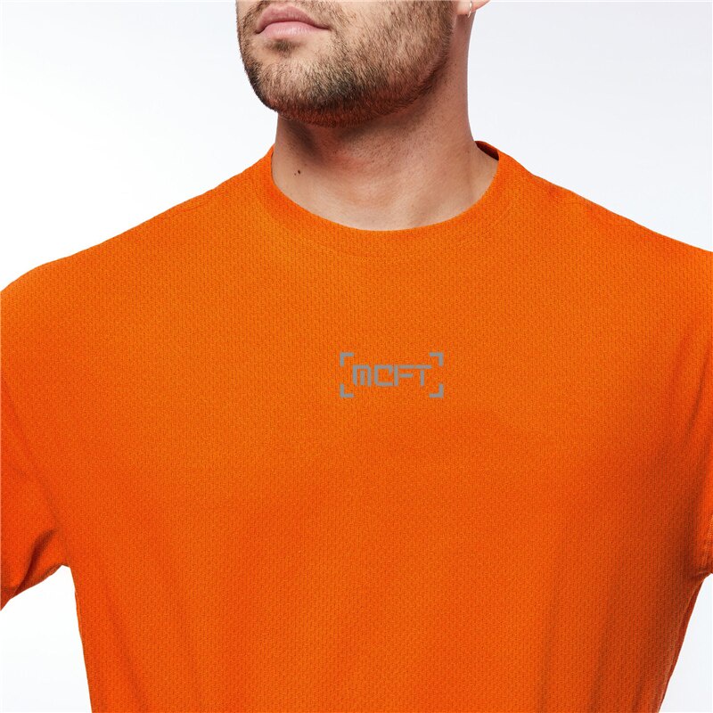 Áo thun thể thao lưới tay ngắn dáng rộng thoáng khí thời trang tập gym cho nam