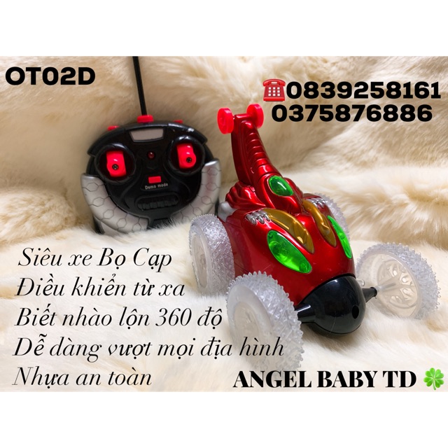 Siêu xe BỌ CẠP điều khiển,NHÀO LỘN 360 (Đồ chơi trẻ em)