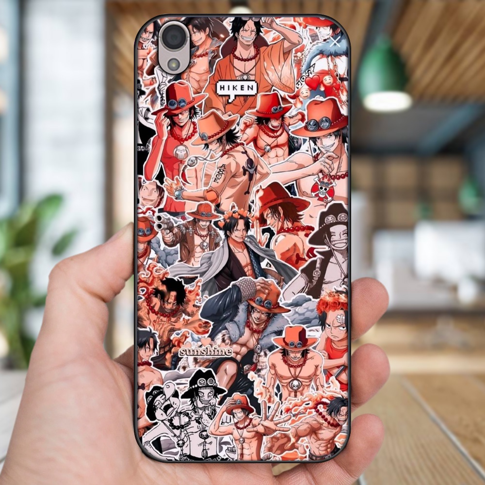 Ốp lưng Oppo A37 Neo 9, F1 Plus viền đen in hình Ace One Piece
