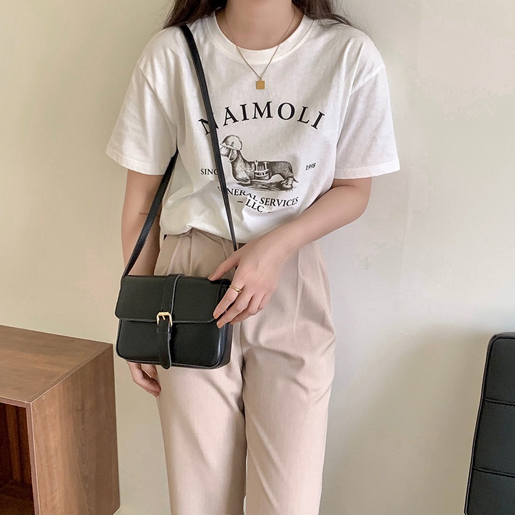 IELGY Túi Đeo Vai Hình Vuông Cỡ Nhỏ Dễ Phối Đồ Thời Trang Cho Nữ