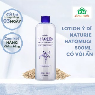 Lotion Naturie Hatomugi chiết xuất hạt ý dĩ 500ml nội địa Nhật