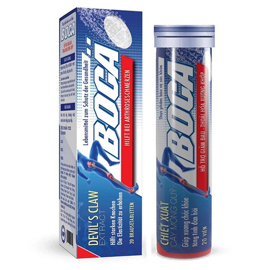 ✅ Viên Sủi Xương Khớp Boca ✅ Hỗ trợ đau nhức xương khớp cổ vai gáy đầu gối thoái hóa thoát vị tê bì chân tay