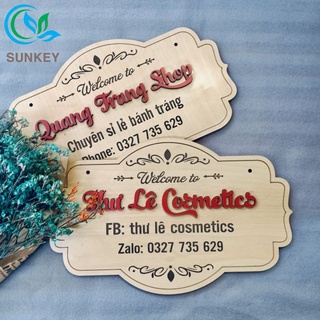 Bảng Tên Shop - Bảng Gỗ Khắc Tên - Khắc tên, thương hiệu shop - Theo yêu cầu