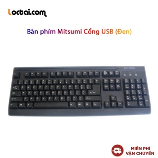 Bàn phím Mitsumi Cổng USB (Đen) - Hàng chính hãng new 100%