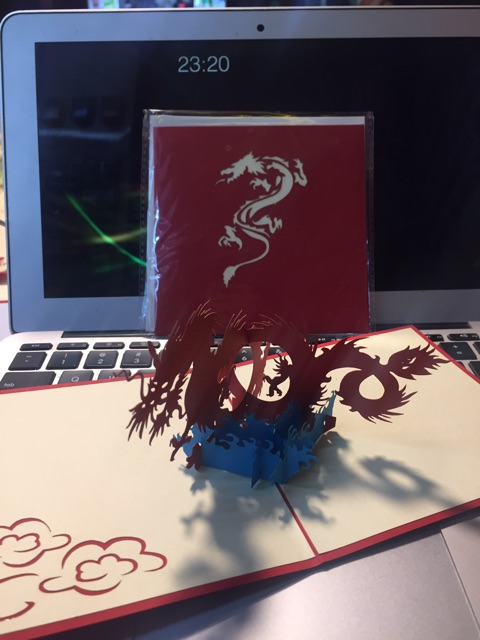 Rồng Soắn - Dragon - Thiệp 3D | BigBuy360 - bigbuy360.vn