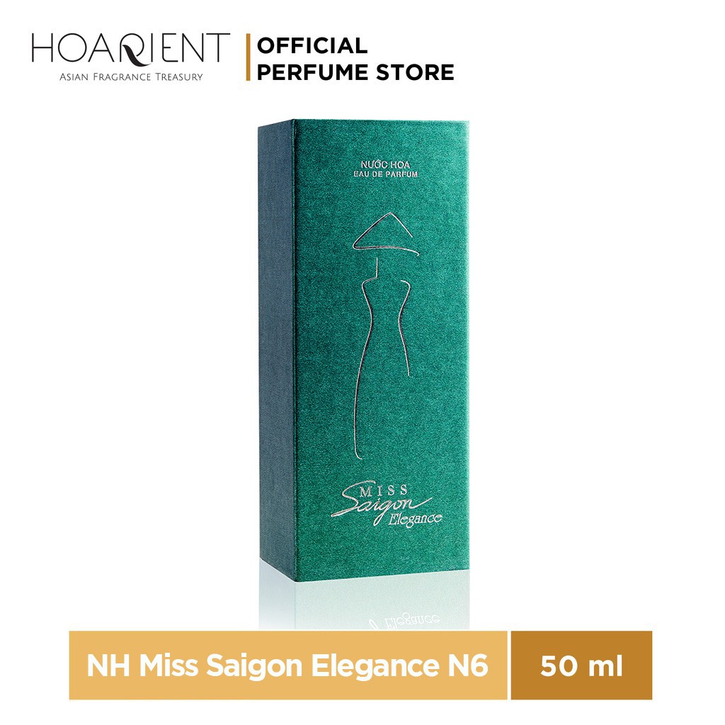 [Mã BMLT35 giảm đến 35K đơn 99K] Nước Hoa nữ Miss Saigon Elegance N6 - Hộp Xanh Lá 50ml