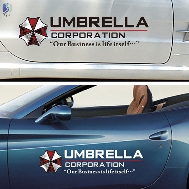 VN Miếng Dán Phản Quang Họa Tiết &quot;Umbrella Corporation&quot; Cho Xe Ô Tô