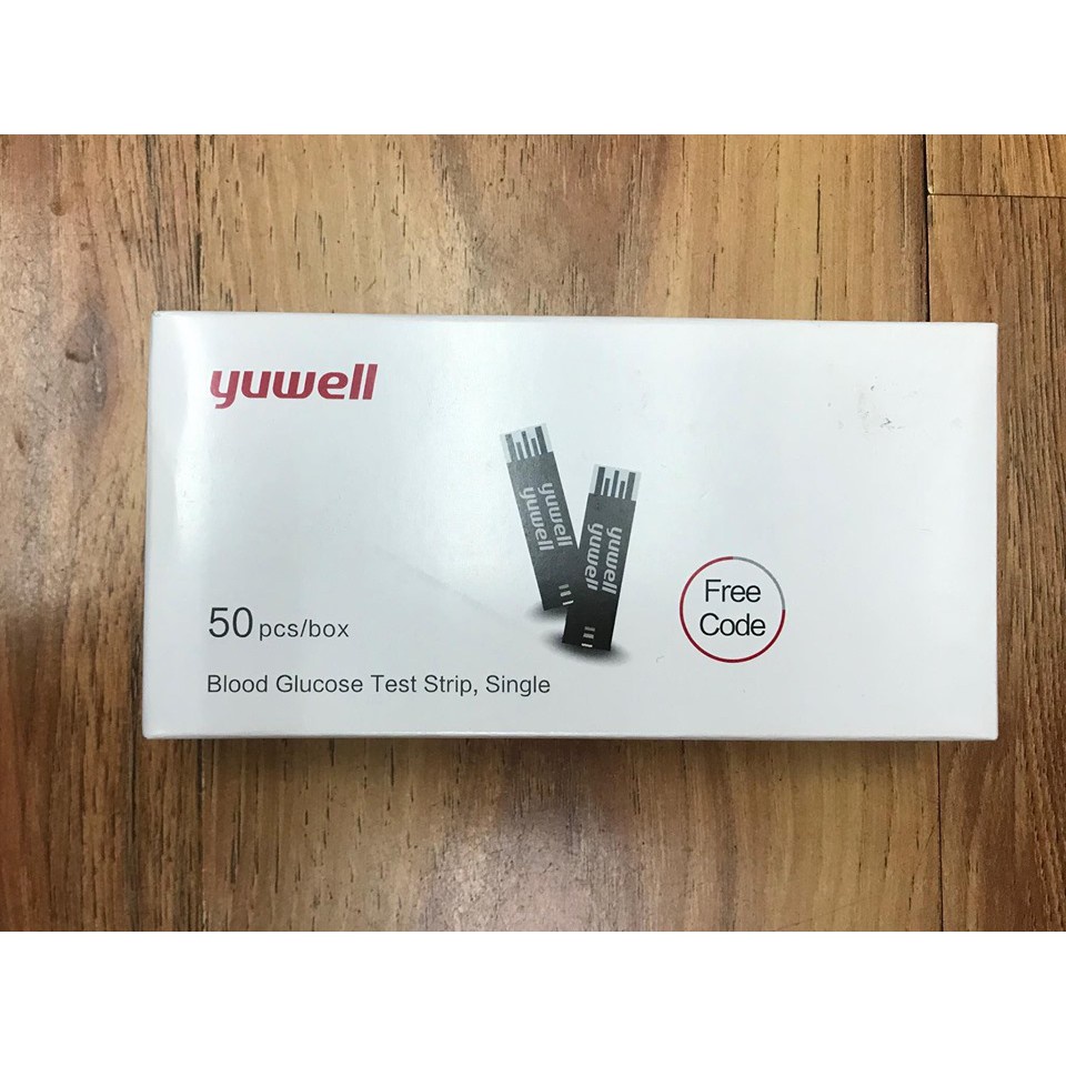 Hộp 50 Que Thửi Đường Huyết Yuwell 710 +( tặng 50 Kim Lấy Máu )