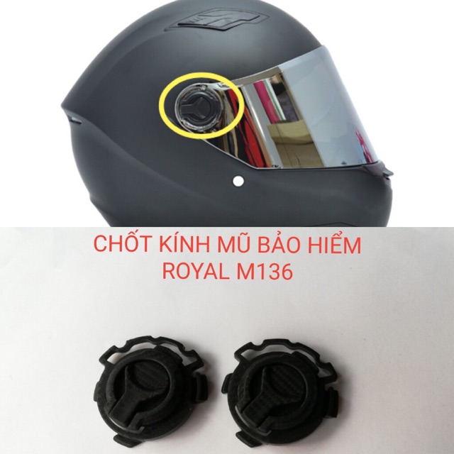 Chốt kính thay thế mũ fullface AGU + M136