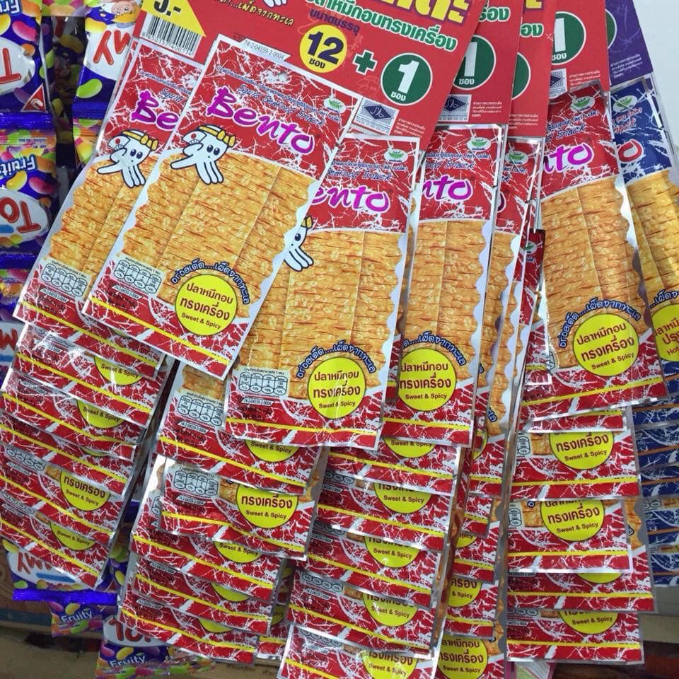 Snack Mực Tẩm Gia Vị Bento Gói 6gr
