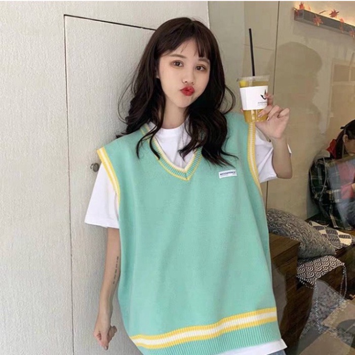 Áo Len Gile Thời Trang Quảng Châu, Áo Gile Len Sắc Màu Đơn Giản Cá Tính Nổi Bật | BigBuy360 - bigbuy360.vn