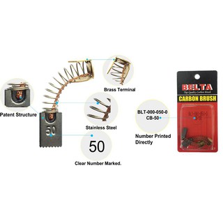 Chổi than cho máy bào gỗ chính hãng belta cb50 cb51