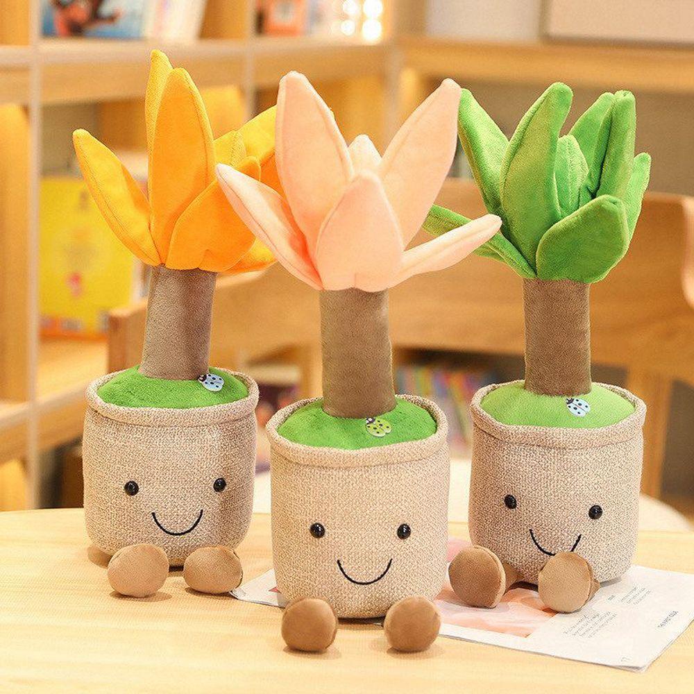 JARRED Gối Nhồi Bông Mềm Mại Hình Cây Râu Rồng Đáng Yêu Trang Trí Phòng Bé