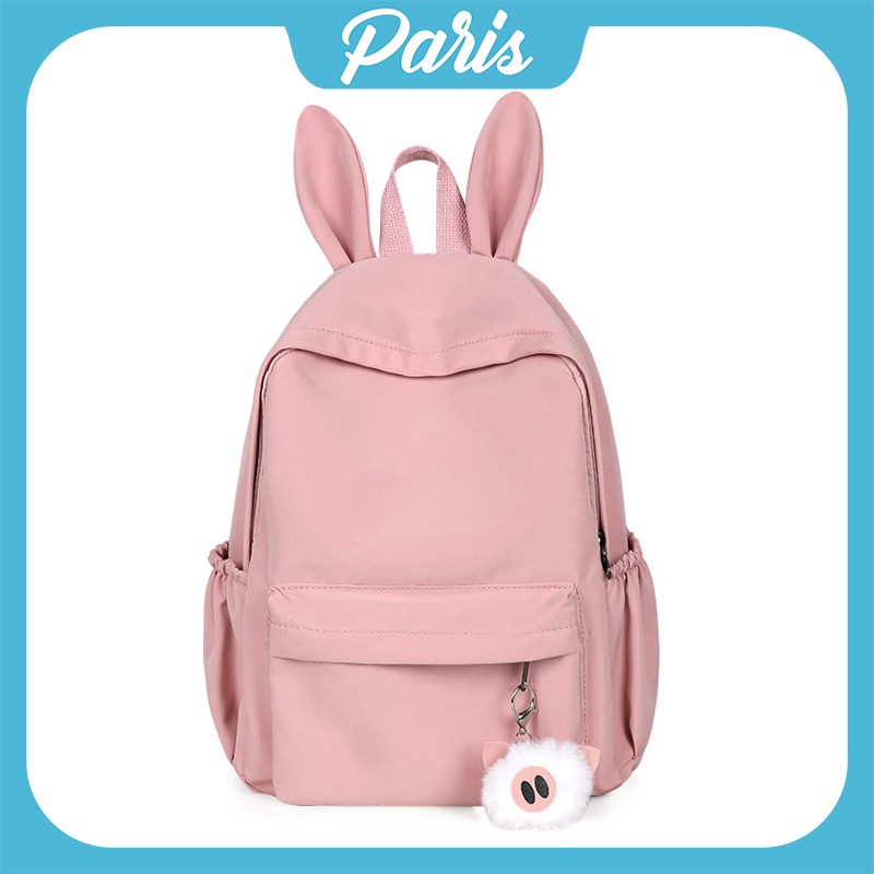 Balo Học Sinh Paris1362 Tai Thỏ Kèm Móc Khóa