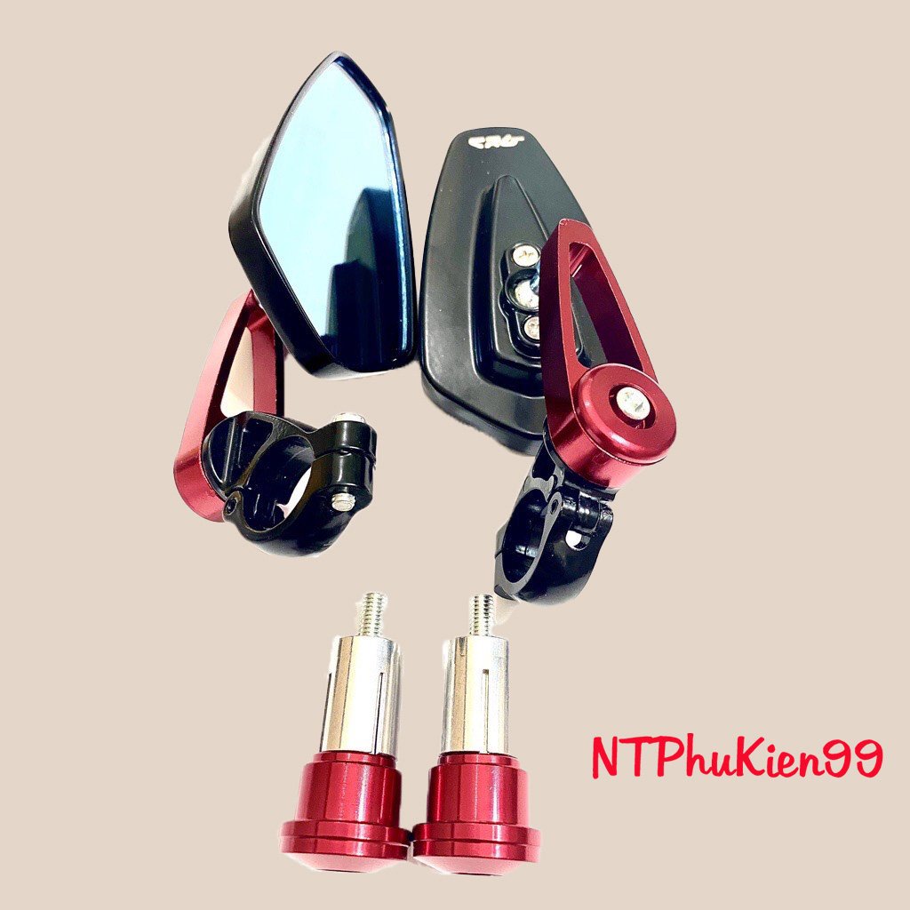 Gương gù CRG loại 1 nhôm CNC gắn tay lái.Siêu Đẹp Loại 1