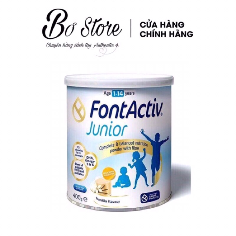 Sữa bột tăng chiều cao FontActiv Junior hộp 400g cho bé