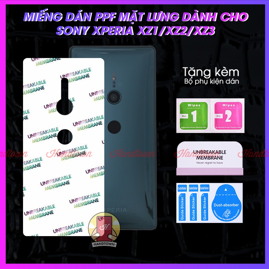 Dán PPF Mặt Lưng Sony Xperia XZ1 XZ2 XZ3 XZ 1 XZ 2 XZ 3 Kính Cường Lực Dẻo Vân Cá Sấu / Hiệu Ứng Cầu Vồng / Trong Suốt