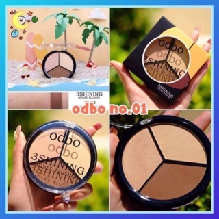 Sale 38% Phấn highlight tạo khối ODBO 3 ô Thái Lan chuyên nghiệp