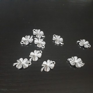 Phụ liệu làm đồ handmade -Charm cỏ 4 lá may mắn