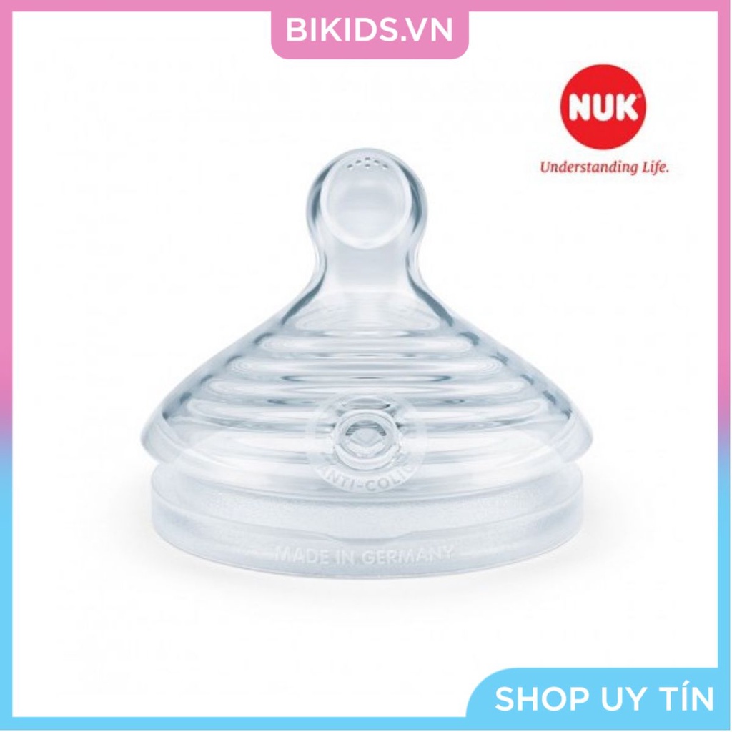 BỘ 2 NÚM TI NUK NATURE SENSE SILICONE S1 (0-6m)