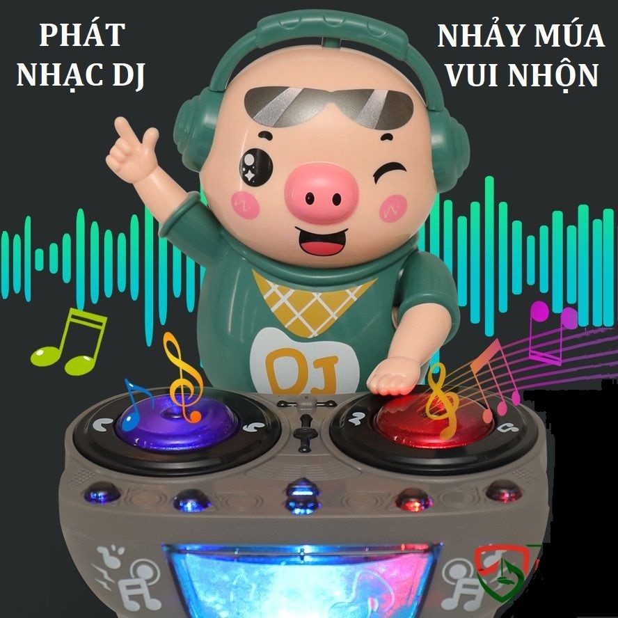 Đồ chơi trẻ em chú heo DJ quẩy nhạc vui nhộn dễ thương cho bé