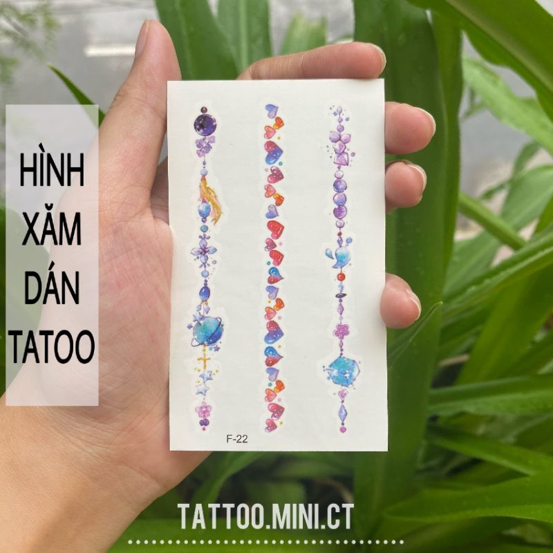 Hình xăm dán tattoo f22.Xăm dán tatoo mini tạm thời, size &lt;10x6cm