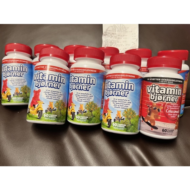 Kẹo dẻo bổ sung VITAMIN cho bé Bjorner Na Uy cho bé từ 3 tuổi trở lên - hộp 60 viên