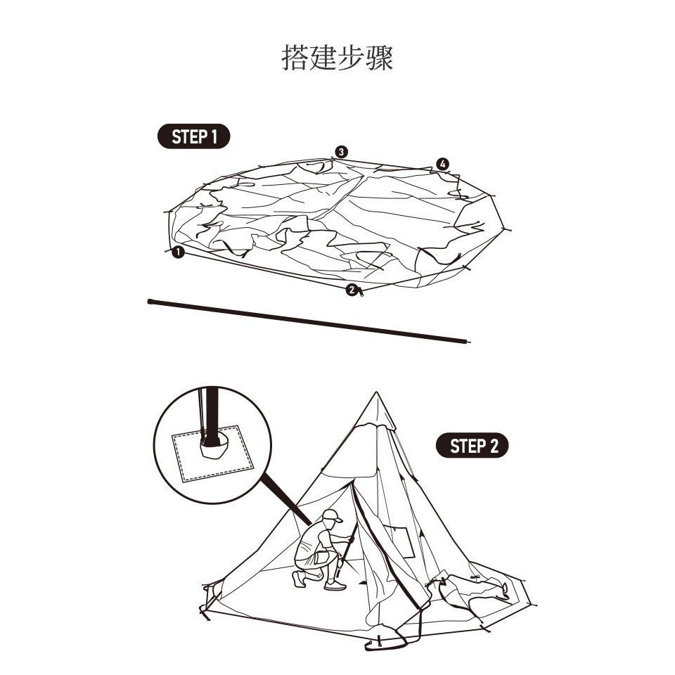 Lều Mông Cổ Glamping Brighten 12.3 NatureHike NH20ZP005 dành cho 8-12 người