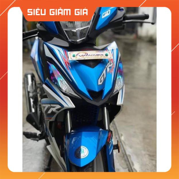 Tem rời winner GTR trắng xanh