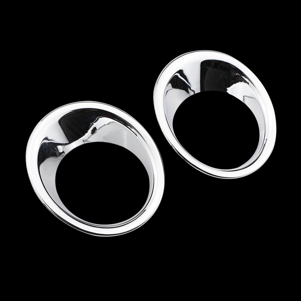 1 Cặp Ốp Đèn Sương Mù Phía Trước Mạ Chrome Dành Cho Xe Toyota Fortuner 2016+