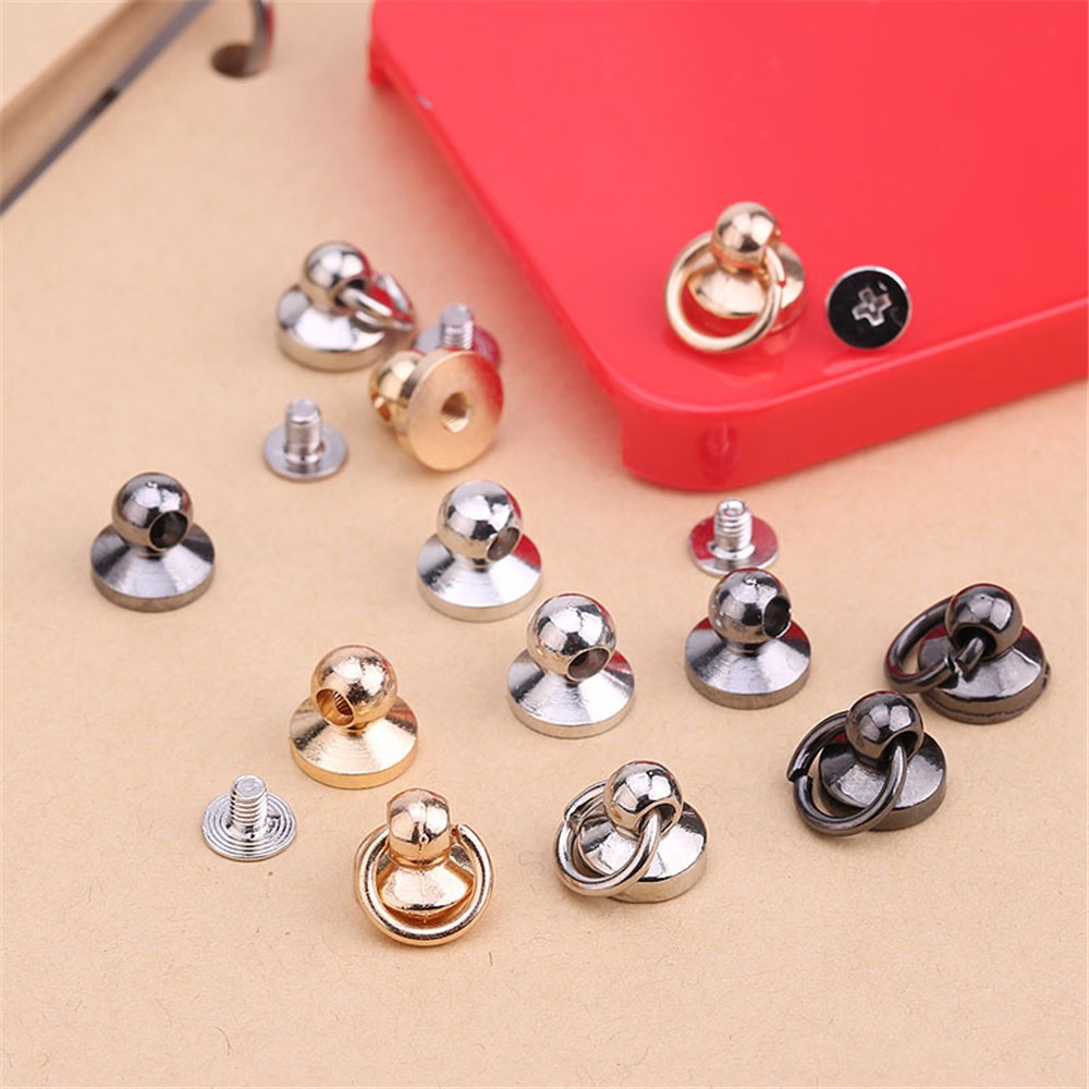 【sweet】2pc DIY Anti-fall Hanging Lanyard Phone Case Screw Handmade Alloy Buckle Chain Ornaments for bag