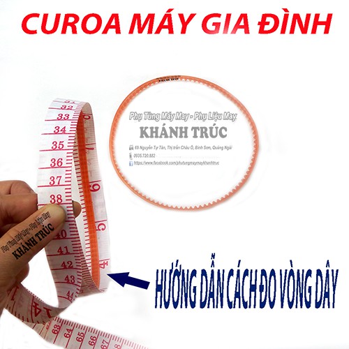 2 sợi dây Curoa máy may (khâu) gia đình