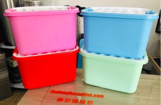 Hộp nhựa đa năng chữ nhật có nắp 20 lít