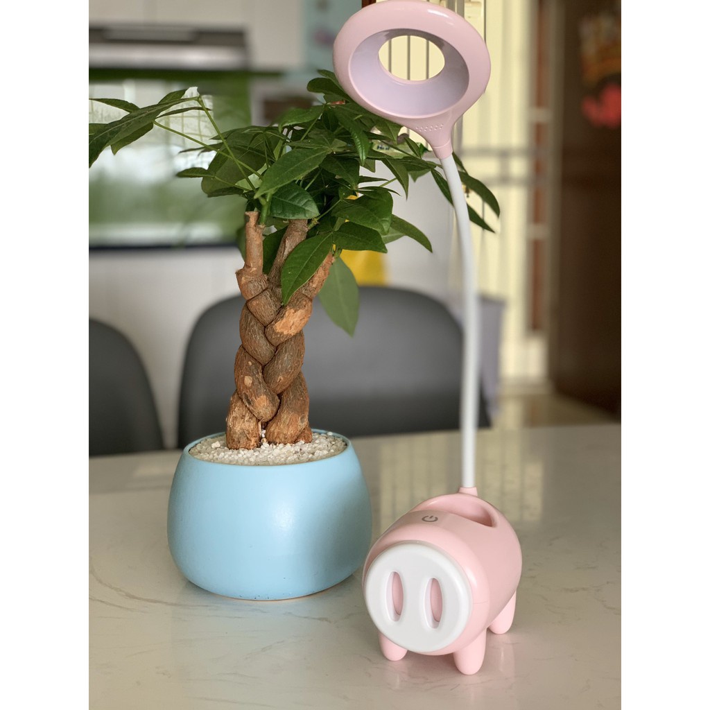 ĐÈN LED ĐỂ BÀN TÍCH ĐIỆN CHÚ HEO TGX-789 – ÁNH SÁNG TRẮNG DỊU