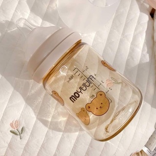 [TẶNG STICKERS GẤU] BÌNH SỮA MOYUUM PHIÊN BẢN HOA CÚC TONE HỒNG [ Nội Địa Hàn ] có núm ti silicon, PPSU 170 - 270ml