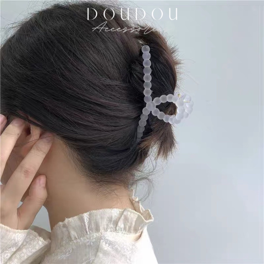 (XẢ KHO THANH LÝ) Phụ kiện kẹp tóc xinh DOUDOU Cặp tóc Kẹp càng cua Hàn Quốc cỡ lớn cho nữ thạch thời trang ZJ007