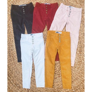 Quần kaki nhung tăm skinny Old Navy