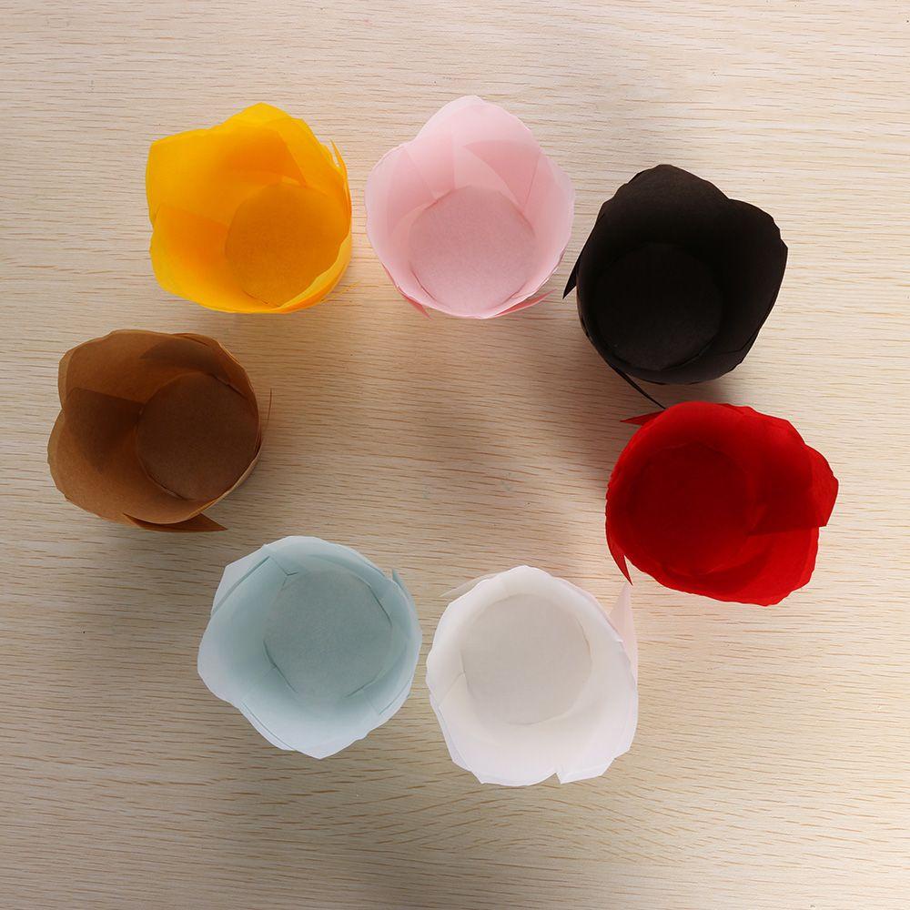 Bộ 50 Cốc Đựng Bánh Muffin Chống Mỡ Màu Kẹo Ngọt