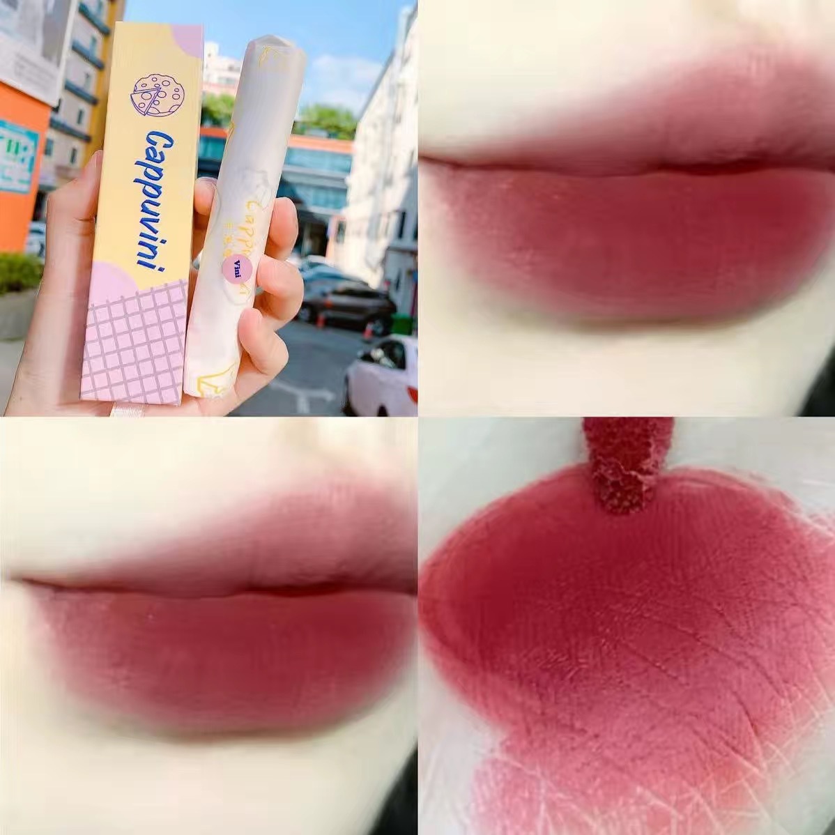 Cappuvini 6 Color Matte Lipstick Velvet Lip Glaze Moisturizing Lipgloss | BigBuy360 - bigbuy360.vn