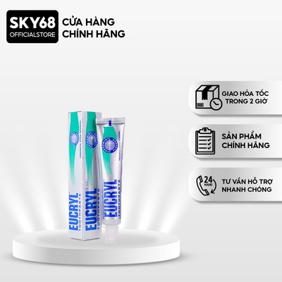 Kem Đánh Răng Làm Trắng Răng Hương Bạc Hà EUCRYL Tooth Paste Freshmint 50g