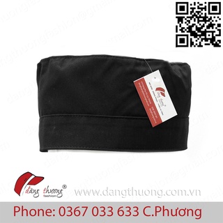 [SHIP HỎA TỐC] [CÓ SẴN] Mũ nón đầu bếp trưởng, phụ bếp Châu Á Nhật Bản Sushi Màu Trắng có lưới thoáng mát và màu đen vải