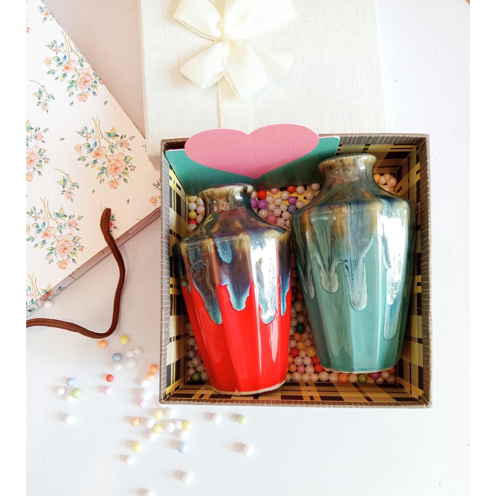 Quà tặng thất tịch, hộp quà tặng gốm cổ âm dương vô cùng ý nghĩa dành cho các chàng trai cô gái,quà tặng nhân dịp