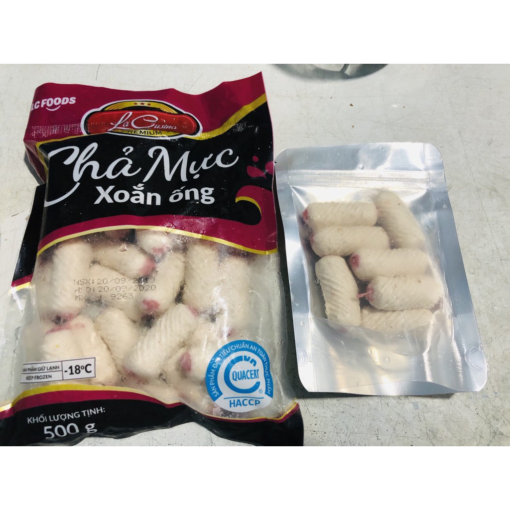 500g chả mực xoắn Lacusina