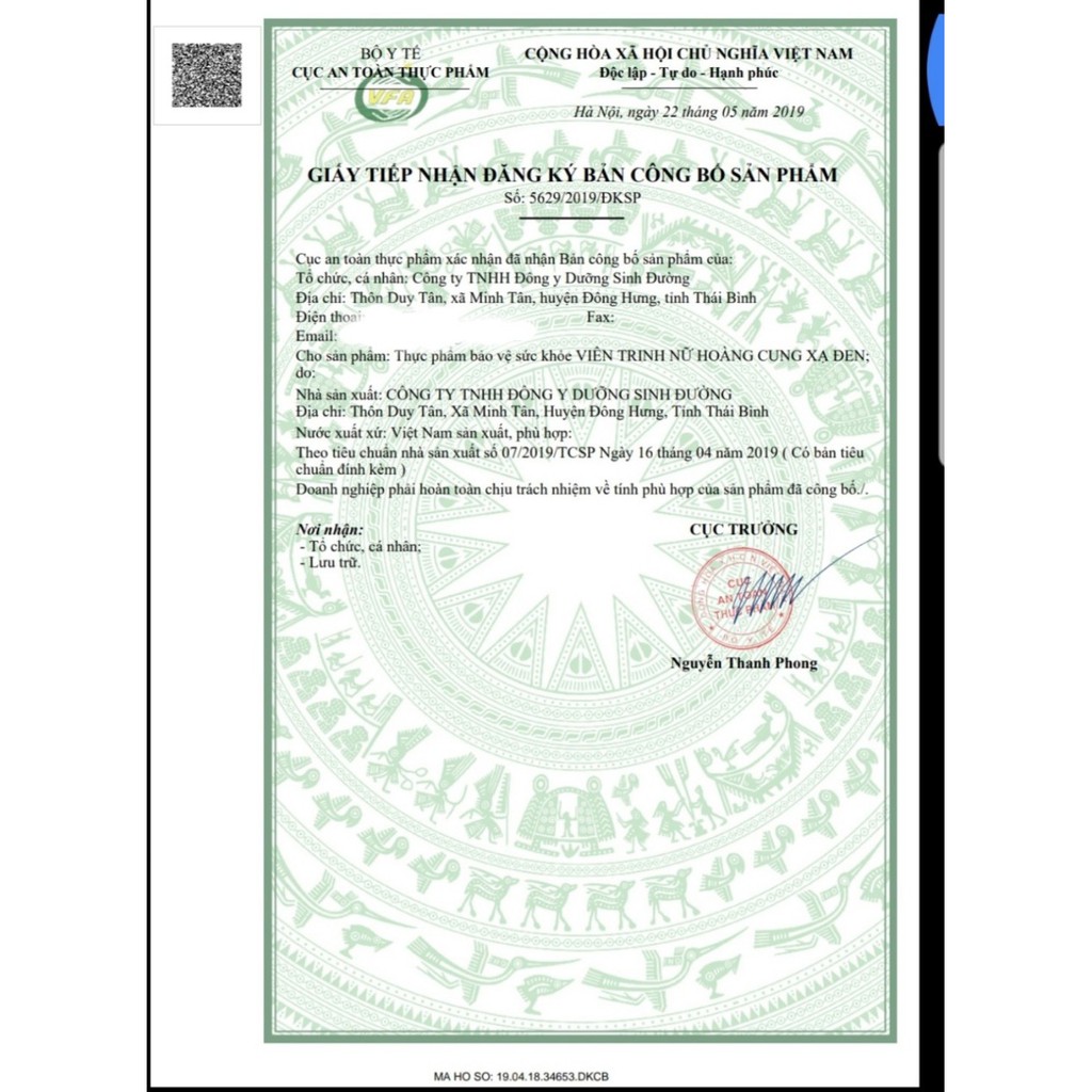 trinh nữ hoang cung trị u nang u xơ💖FREESHIP💖trinh nữ hoang cung cao xạ đen sản xuất tại việt nam LT669999 | Thế Giới Skin Care