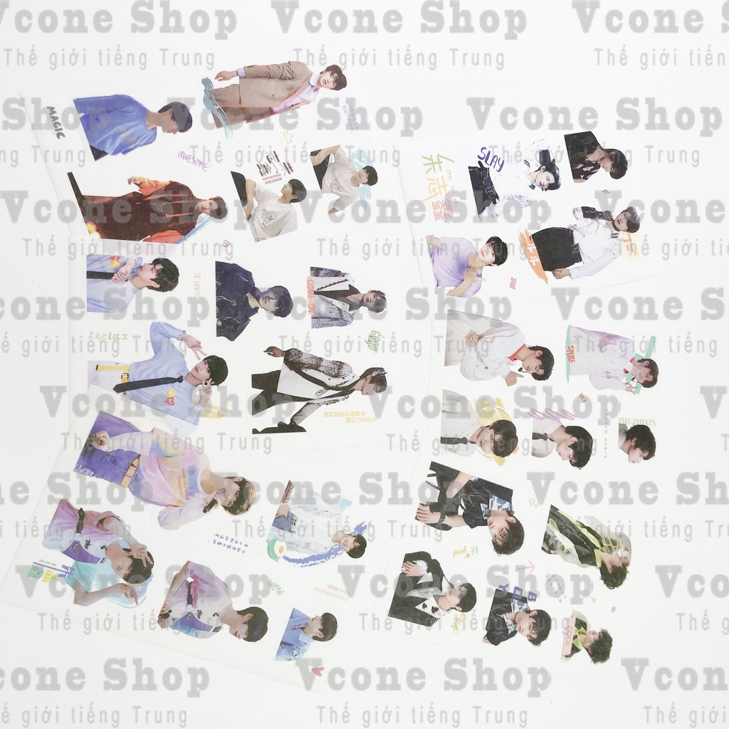 Ảnh dán sticker in hình TF GIA TỘC TẢ HÀNG TRƯƠNG CỰC CHU CHÍ HÂM TÔ TÂN HẠO idol thần tượng hoa ngữ