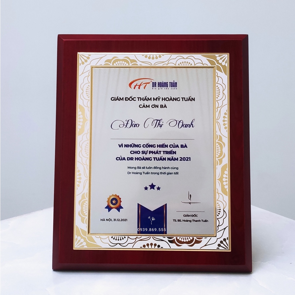 Bằng Khen, Bảng Chứng Nhận, Bảng Vinh Danh CN-10